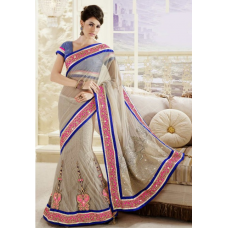 Tantalizing Contrast Bordered Lehenga Saree